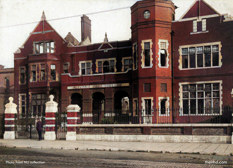 Carnegie Free Library, Cork, after the fire