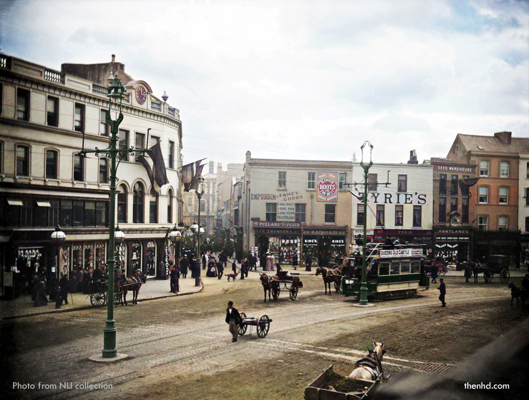 Patrick Street Shop fronts before the fire